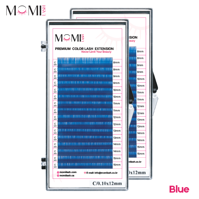 Color Lash Blue Colored Eyelash Extensions
