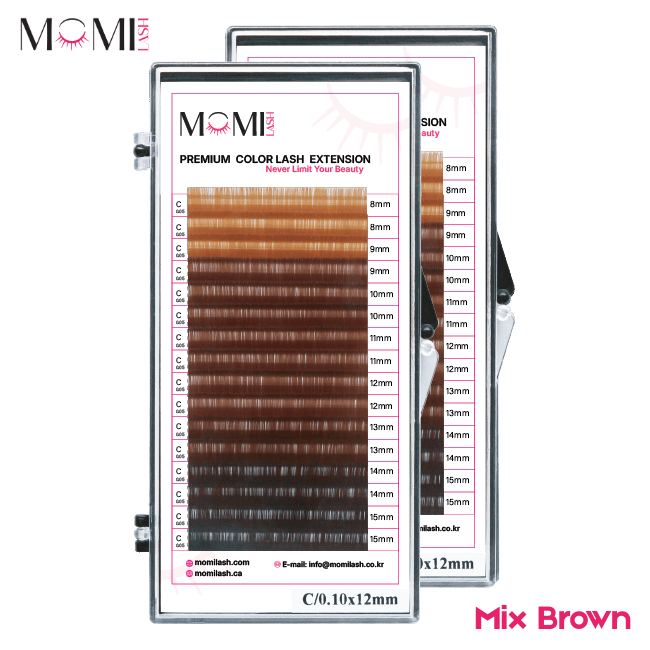 Color Lash Mixed Brown Eyelash Extensions