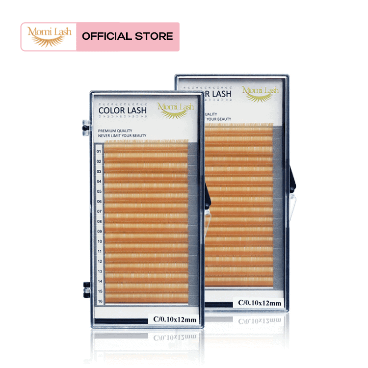 Color Lash Gold Colored Eyelash Extensions
