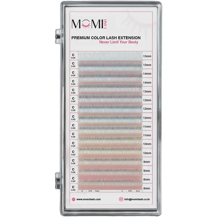 Color Lash Light Blue Colored Eyelash Extensions