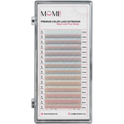 Color Lash Light Blue Colored Eyelash Extensions