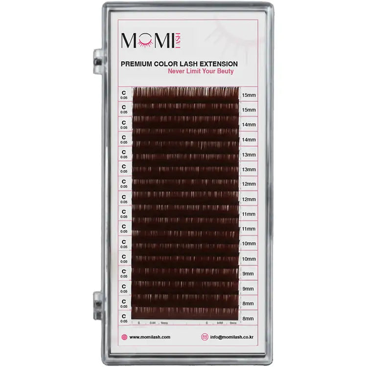 Color Lash Brown Colored Eyelash Extensions