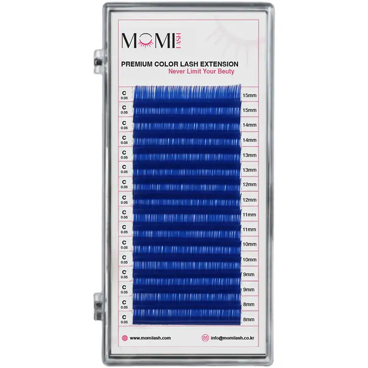 Color Lash Blue Colored Eyelash Extensions