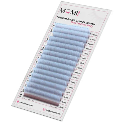 Color Lash Light Blue Colored Eyelash Extensions