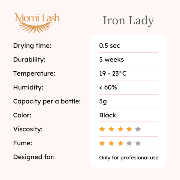 Iron Lady Eyelash Glue 5g