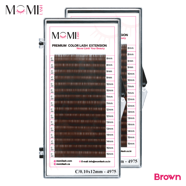 Color Lash Brown Colored Eyelash Extensions