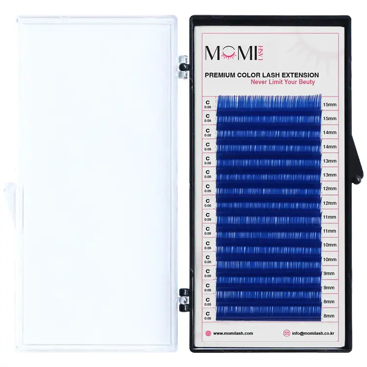 Color Lash Blue Colored Eyelash Extensions