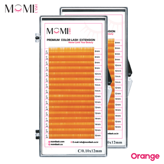 Color Lash Orange Eyelash Extensions