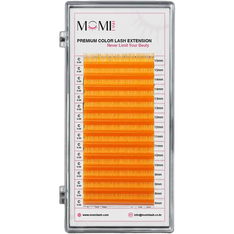 Color Lash Orange Eyelash Extensions