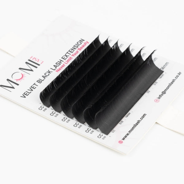 Velvet Black Lash Extension 0.10mm Thickness (6 Lines)