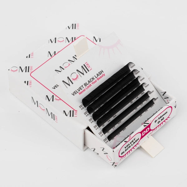 Velvet Black Lash Extension 0.10mm Thickness (6 Lines)