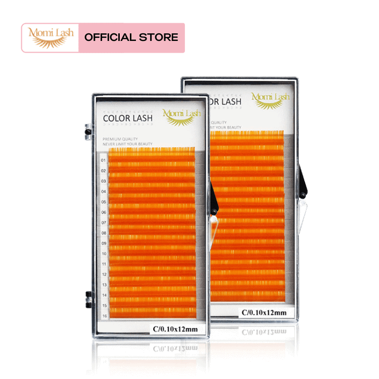 Color Lash Orange Eyelash Extensions