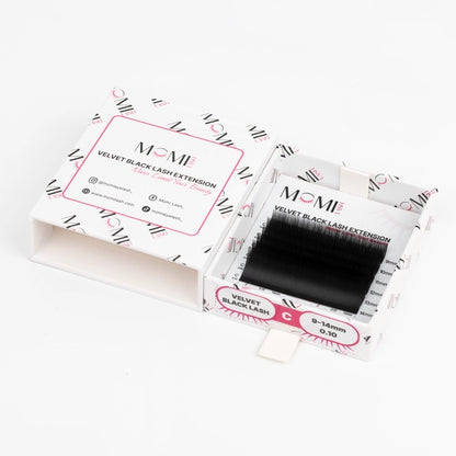 Velvet Black Lash Extension 0.10mm Thickness (6 Lines)